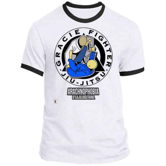 Artichoke Fight Gear Custom Design #1. Arachnophobia: Fear of Spiders. Spider Guard. It's a Jiu Jitsu Thing. Ringer Tee