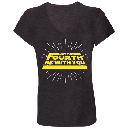 Brenda's T-shirts Ladies' Jersey V-Neck 100% combed and ringspun cotton