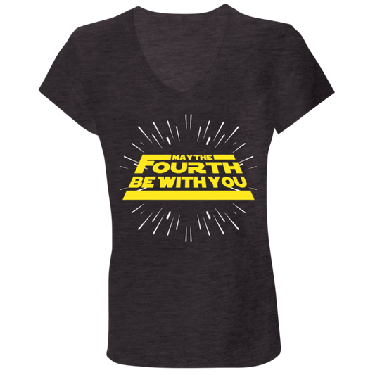 Brenda's T-shirts Ladies' Jersey V-Neck 100% combed and ringspun cotton