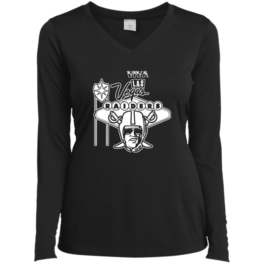 ArtichokeUSA Custom Design. Las Vegas Raiders. Las Vegas / Elvis Presley Parody Fan Art. Let's Create Your Own Team Design Today. Ladies’ Long Sleeve Performance V-Neck Tee