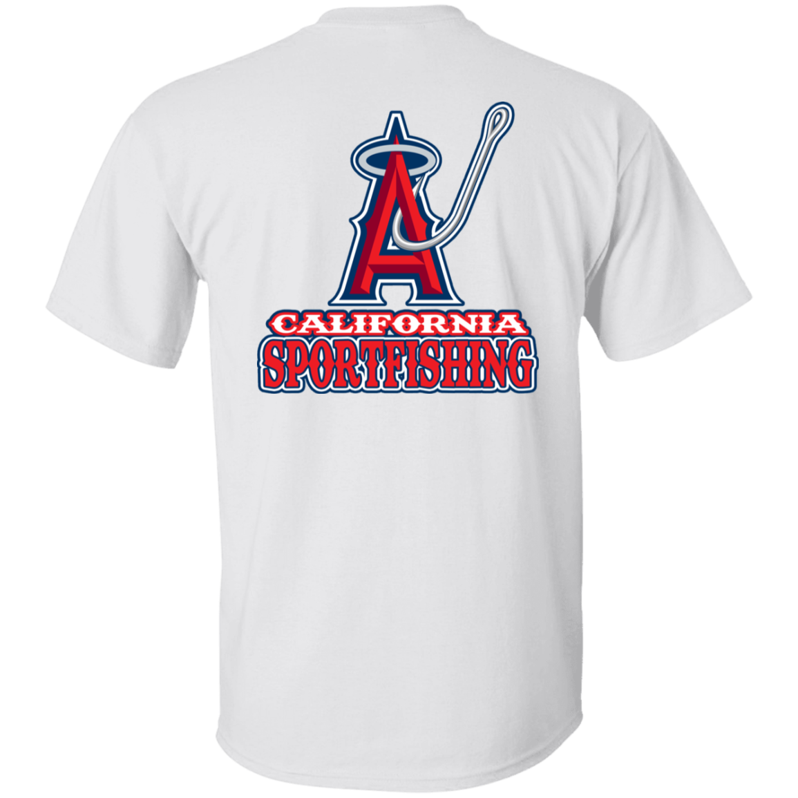 ArtichokeUSA Custom Design. Anglers. Southern California Sports Fishing. Los Angeles Angels Parody. Youth 5.3 oz 100% Cotton T-Shirt