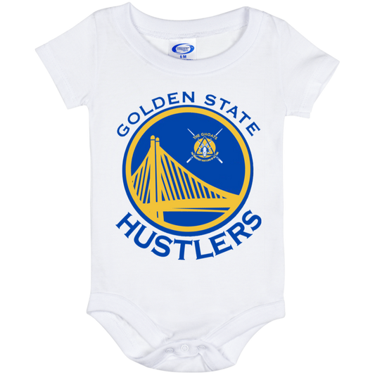 The GHOATS Custom Design. #12 GOLDEN STATE HUSTLERS.	Baby Onesie 6 Month