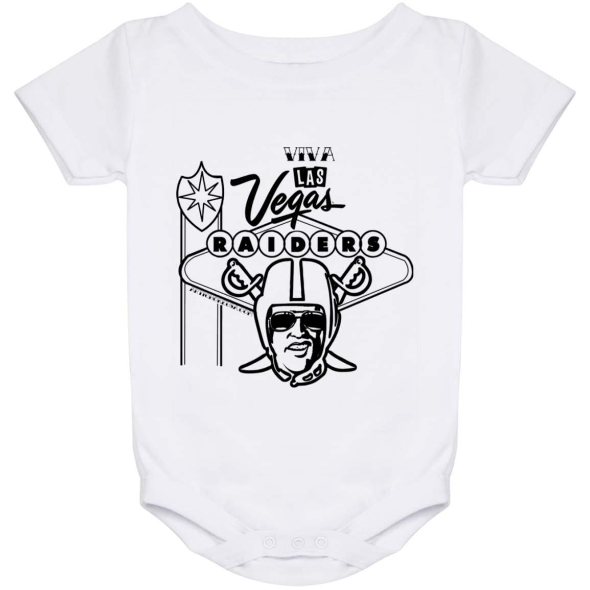 ArtichokeUSA Custom Design. Las Vegas Raiders. Las Vegas / Elvis Presley Parody Fan Art. Let's Create Your Own Team Design Today. Baby Onesie 24 Month