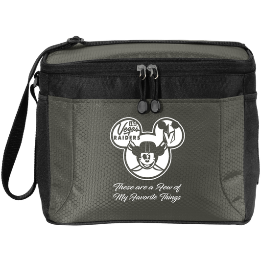 ArtichokeUSA Custom Design. Las Vegas Raiders & Mickey Mouse Mash Up. Fan Art. Parody. 12-Pack Cooler