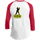 OPG Custom Design #19. GUCK FOLF. Men's Edition. Youth 3/4 Raglan Sleeve Shirt