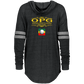 OPG Custom Design #22. One Putt / One Love Parody with Fan Art. Female Edition. Ladies Hooded Low Key Pullover