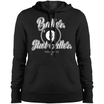 The GHOATS Custom Design #2. Baller. Shot Caller. Ladies' Pullover Hooded Sweatshirt