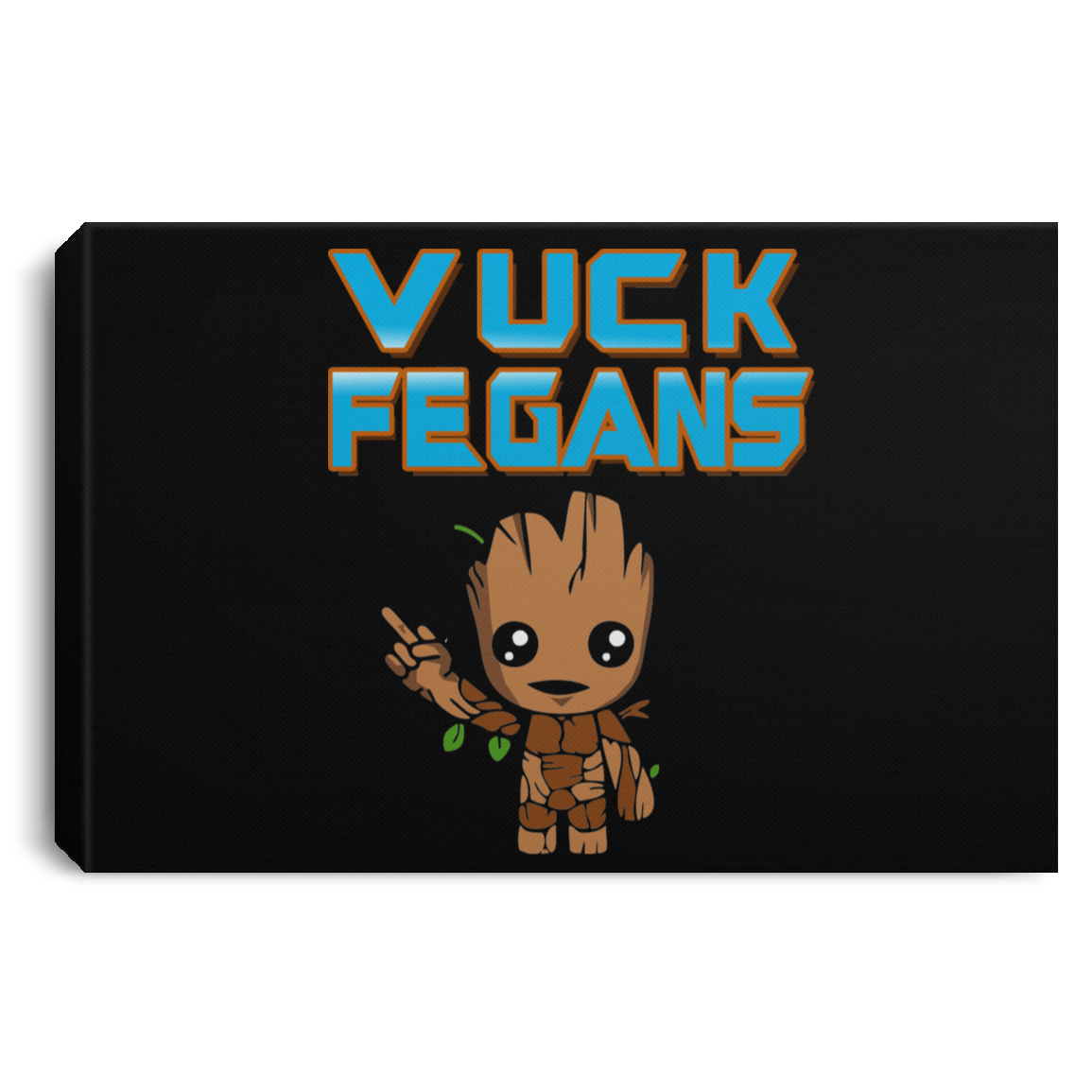 ArtichokeUSA Custom Design. Vuck Fegans. 85% Go Back Anyway. Groot Fan Art. Landscape Canvas .75in Frame