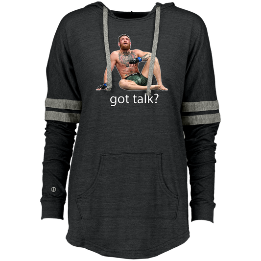 Artichoke Fight Gear Custom Design #12. Got Talk? MMA. Ladies Low Key Hoodie