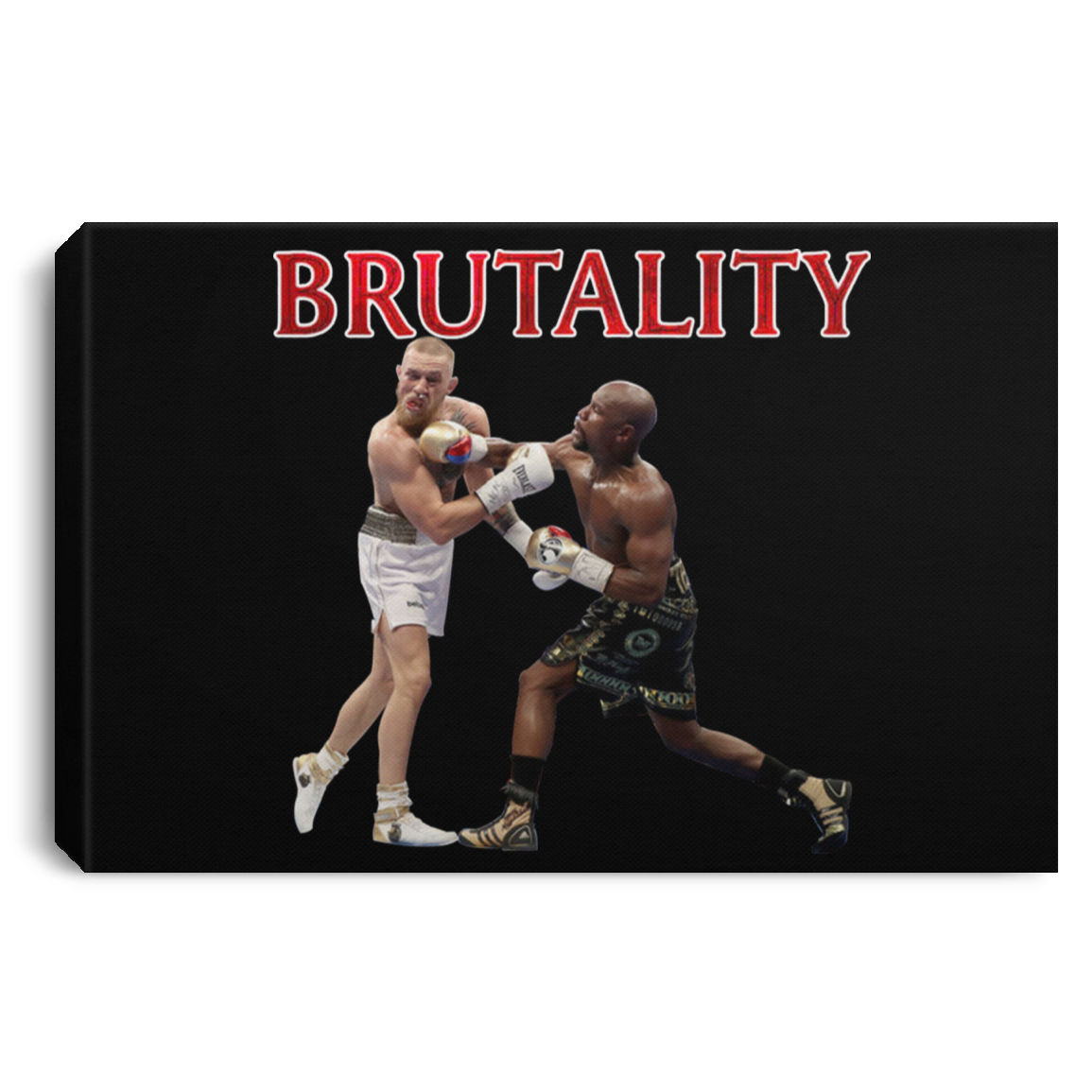 Artichoke Fight Gear Custom Design #5. Brutality! Landscape Canvas .75in Frame