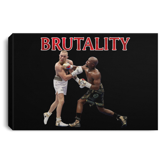 Artichoke Fight Gear Custom Design #5. Brutality! Landscape Canvas .75in Frame