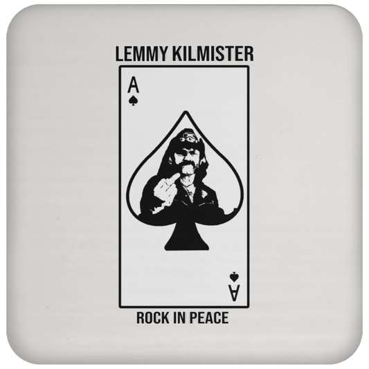 ArtichokeUSA Custom Design #59. Motorhead's Lemmy Kilmister Tribute. RIP. Rock In Peace.  Coaster