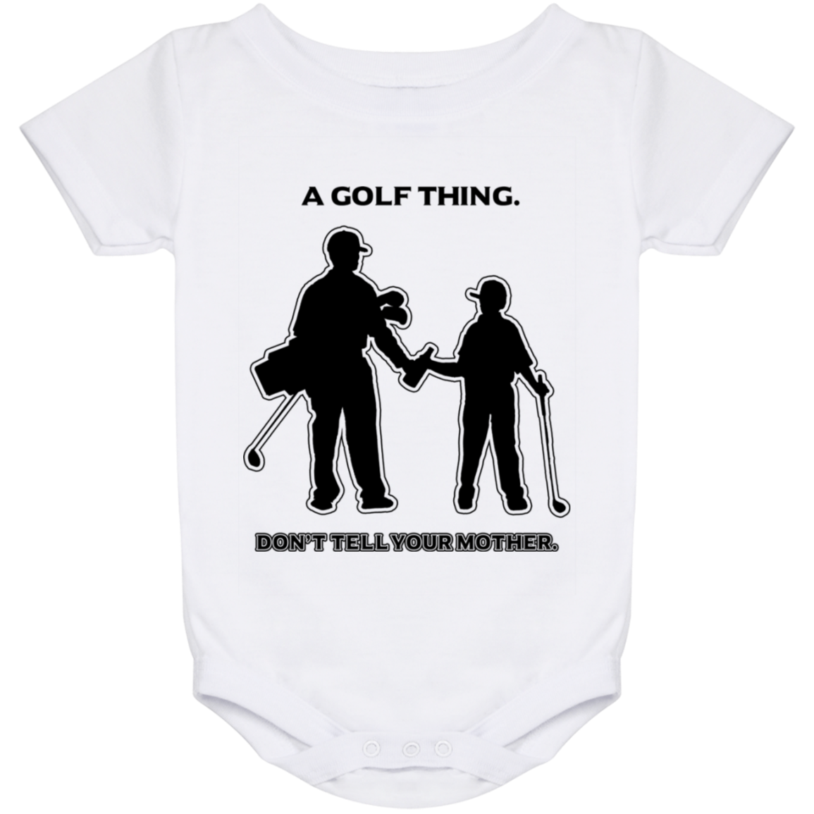OPG Custom Design #7. Father and Son's First Beer. Don't Tell Your Mother. Baby Onesie 24 Month