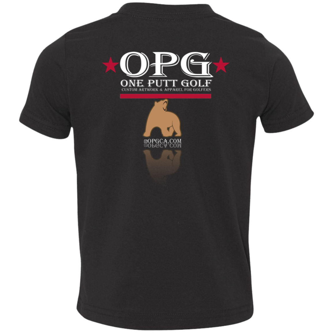 OPG Custom Design #14. Golf California. California State Flag. Toddlers' Cotton T-Shirt
