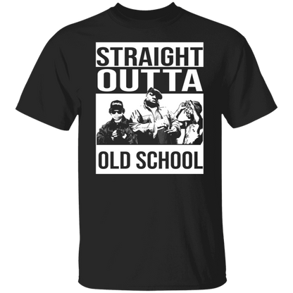 ArtichokeUSA Custom Design. Straight Outta Old School. The GOATs of Rap. Fan Art. 5.3 oz. T-Shirt