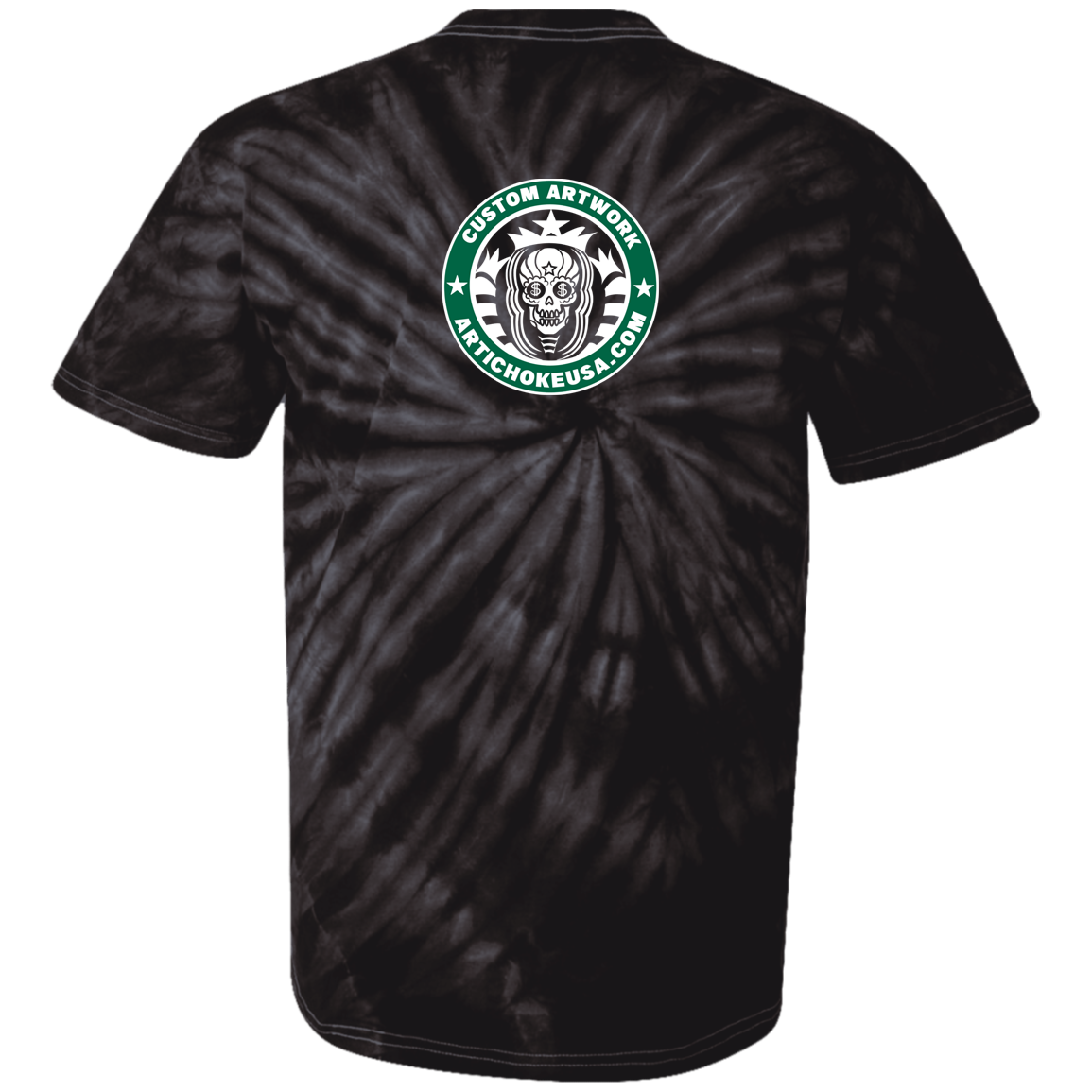 ArtichokeUSA Custom Design. Money Can't Buy Happiness But It Can Buy You Coffee. 100% Cotton Tie Dye T-Shirt