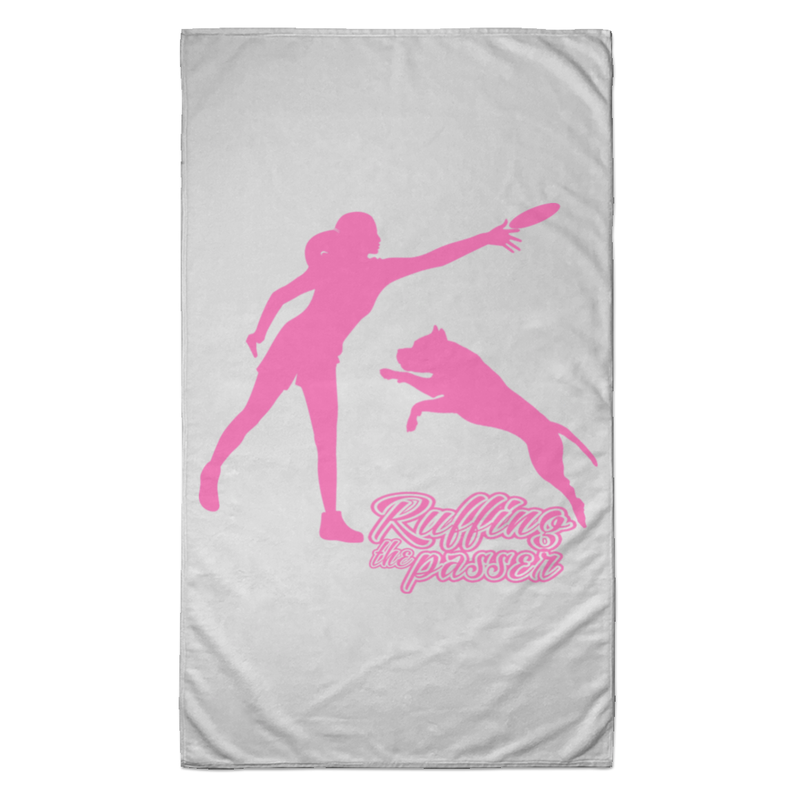 ArtichokeUSA Custom Design. Ruffing the Passer. Pitbull Edition. Female Version. Towel - 35x60