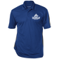 Embroidered Performance Textured Three-Button Polo
