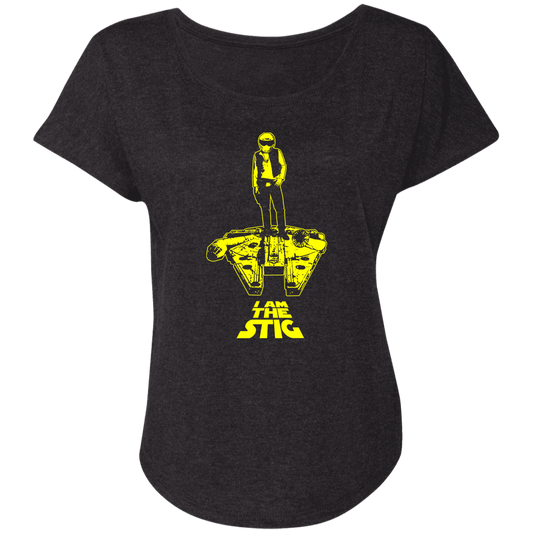 ArtichokeUSA Custom Design. I am the Stig. Han Solo / The Stig Fan Art. Ladies' Triblend Dolman Sleeve