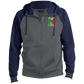 OPG Custom Design #22. One Putt / One Love Parody with Fan Art. Male Edition. Sport-Wick® Full-Zip Hooded Jacket