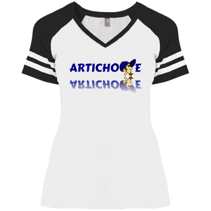 ZZ#20 ArtichokeUSA Characters and Fonts. "Clem" Let’s Create Your Own Design Today. Ladies' Game V-Neck T-Shirt