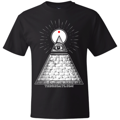 The GHOATS custom design #10. All Seeing Eye. Heavy Cotton T-Shirt