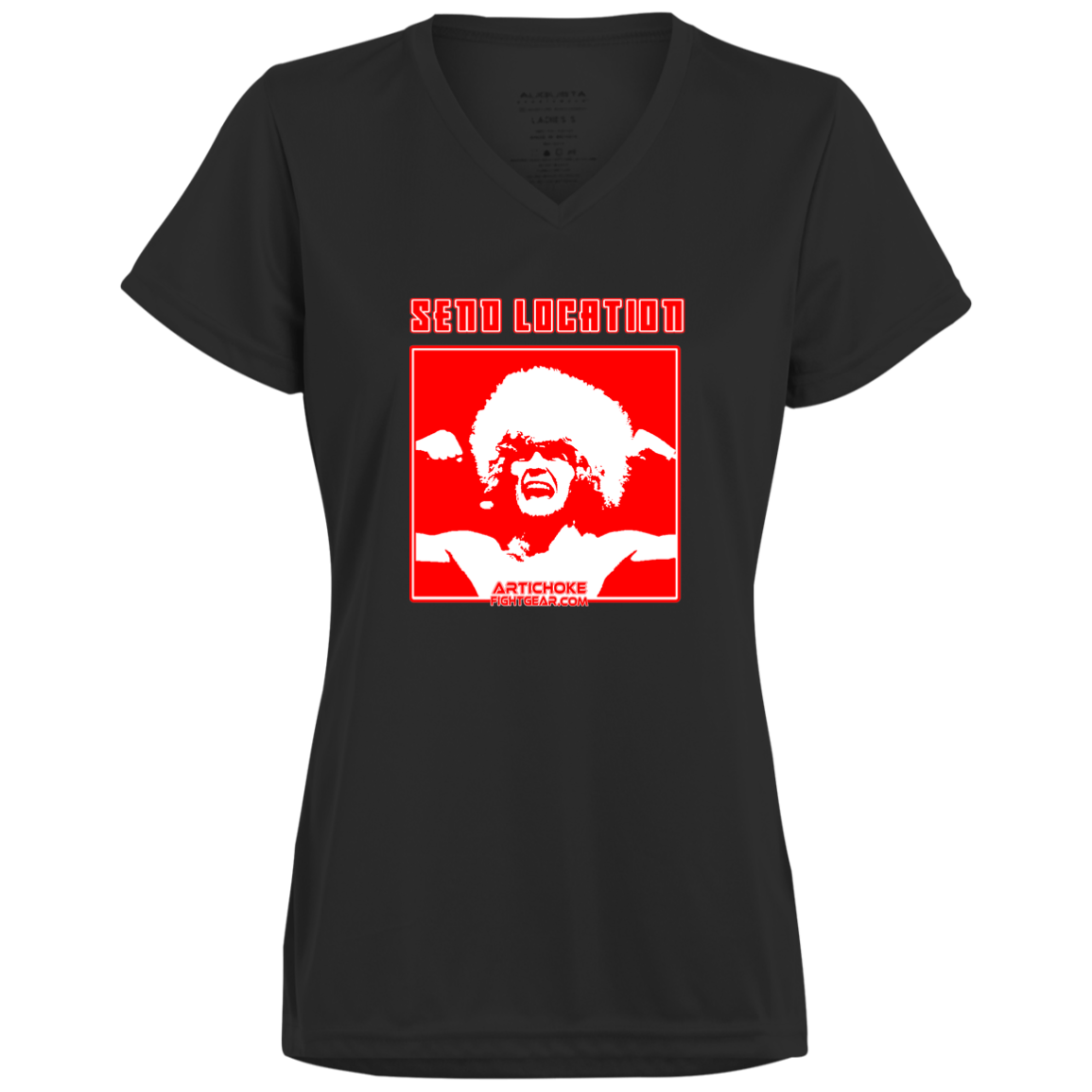 Artichoke Fight Gear Custom Design #17. SEND LOCATION. Ladies’ Moisture-Wicking V-Neck Tee