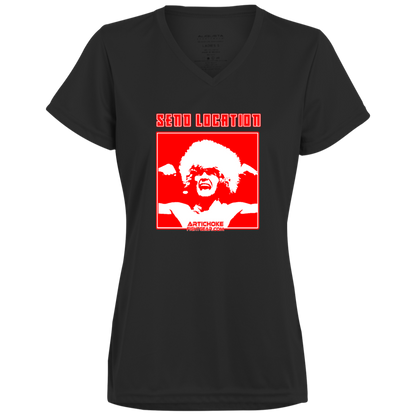Artichoke Fight Gear Custom Design #17. SEND LOCATION. Ladies’ Moisture-Wicking V-Neck Tee