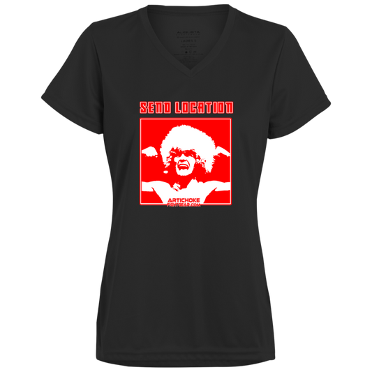 Artichoke Fight Gear Custom Design #17. SEND LOCATION. Ladies’ Moisture-Wicking V-Neck Tee