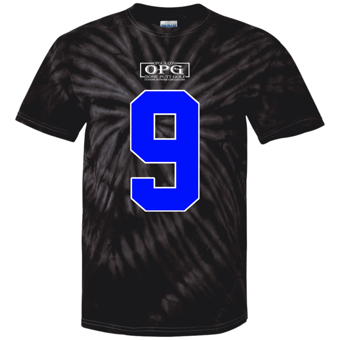 OPG Custom Design #17. Back 9. Youth Tie Dye T-Shirt