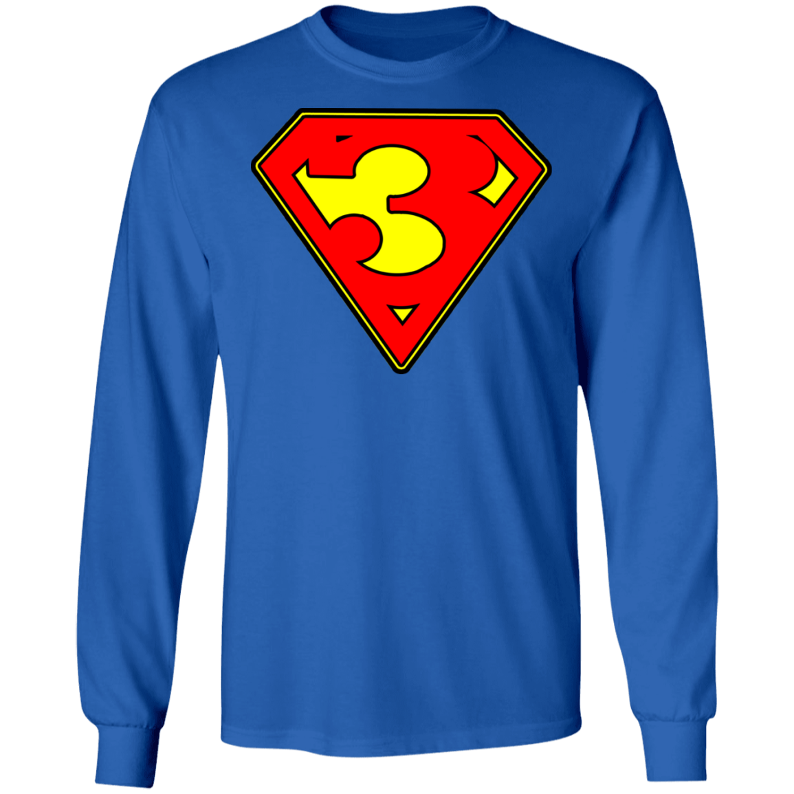 The GHOATS Custom Design. #38 Super 3. APA League. Long Sleeve Cotton T-Shirt