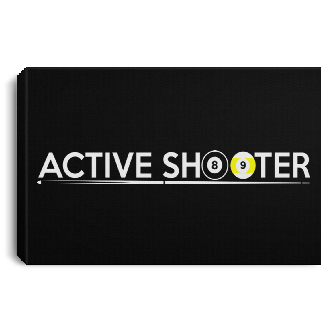 The GHOATS Custom Design #1. Active Shooter. Landscape Canvas .75in Frame