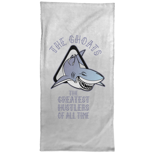 The GHOATS custom design #41. Big Game Take Little Game. Pool/Billiards. Hand Towel - 15x30