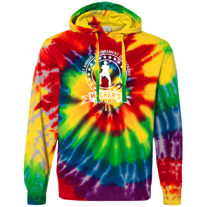 OPG Custom Design #20. 1st Annual Hackers Golf Tournament. Tie-Dyed Pullover Hoodie
