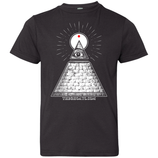 The GHOATS custom design #10. All Seeing Eye. Youth Jersey T-Shirt