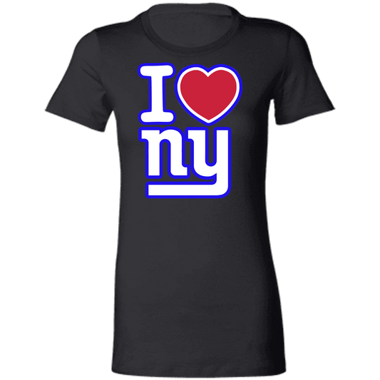 ArtichokeUSA Custom Design. I heart New York Giants. NY Giants Football Fan Art. Ladies' Favorite T-Shirt