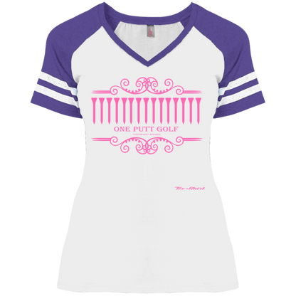 OPG Custom Design #5. Golf Tee-Shirt. Golf Humor. Ladies' Game V-Neck T-Shirt