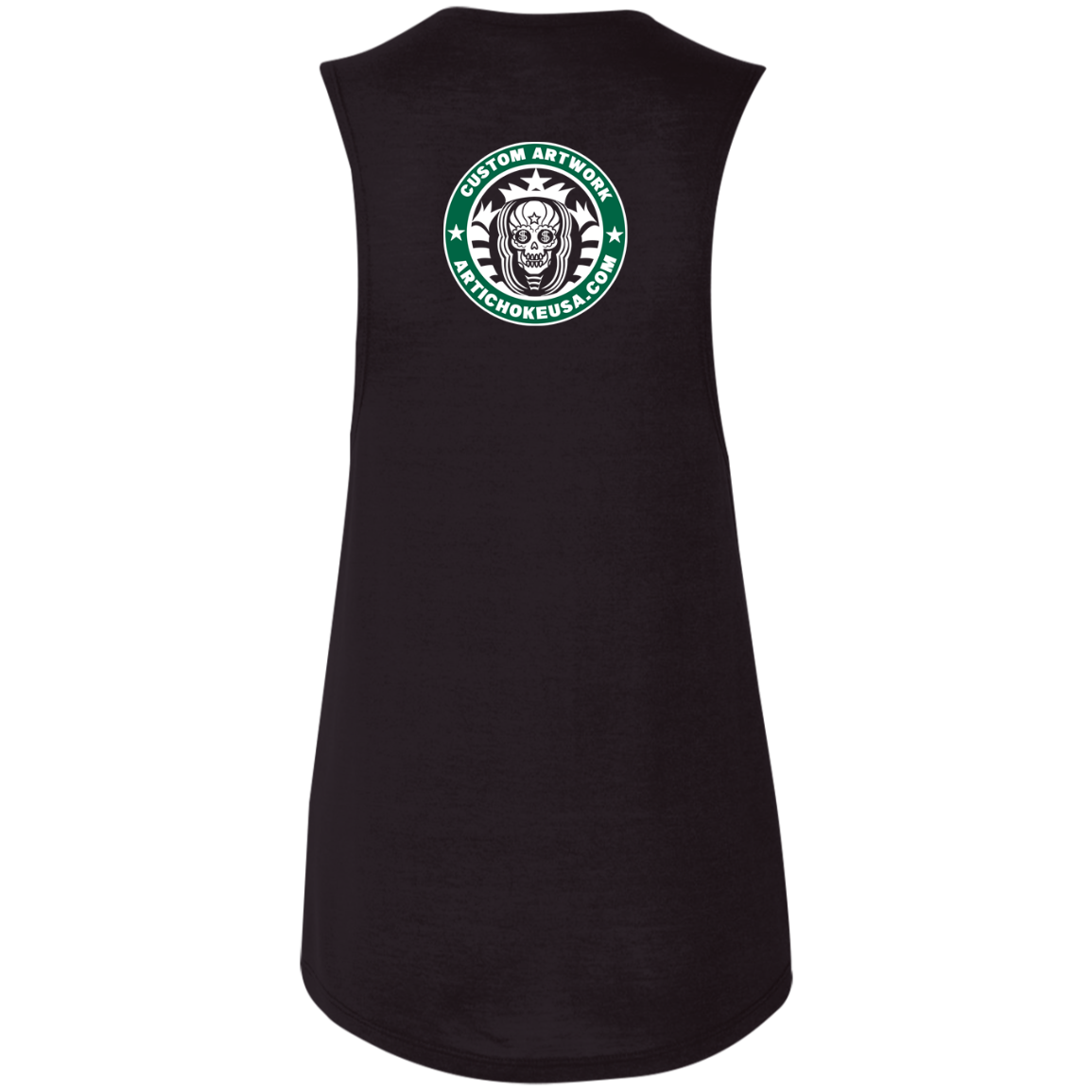 ArtichokeUSA Custom Design. Money Can't Buy Happiness But It Can Buy You Coffee. Ladies' Flowy Muscle Tank