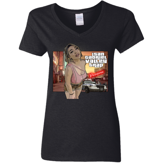 SGV Ladies' 5.3 oz. V-Neck T-Shirt