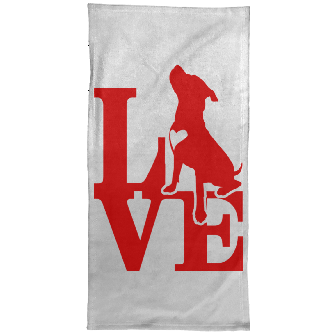 ArtichokeUSA Custom Design. Pitbull Love. Towel - 15x30