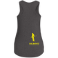 The GHOATS Custom Design. #34 Beware of Sharks. Play at Your Own Risk. (Ladies only version). Ladies' Perfect Tri Racerback Tank