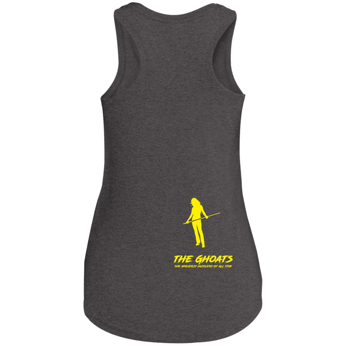 The GHOATS Custom Design. #34 Beware of Sharks. Play at Your Own Risk. (Ladies only version). Ladies' Perfect Tri Racerback Tank