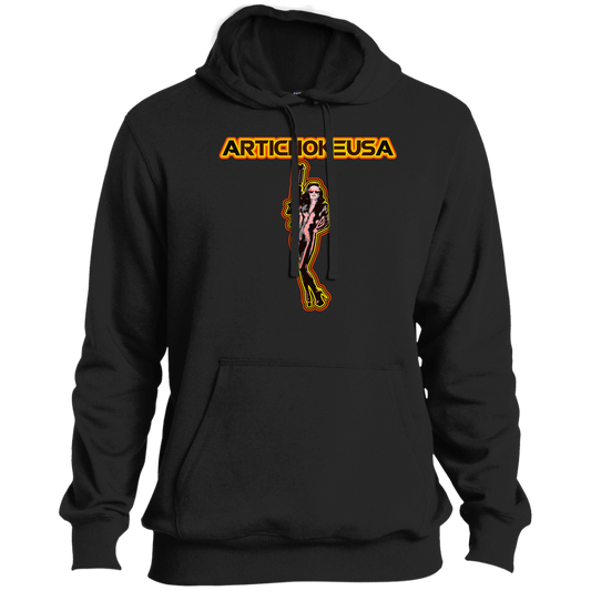 ArtichokeUSA Character and Font design. Let's Create Your Own Team Design Today. Mary Boom Boom. Tall Pullover Hoodie