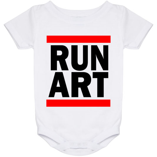 ArtichokeUSA Custom Design. RUN ART.  RUN DMC Parody. Baby Onesie 24 Month