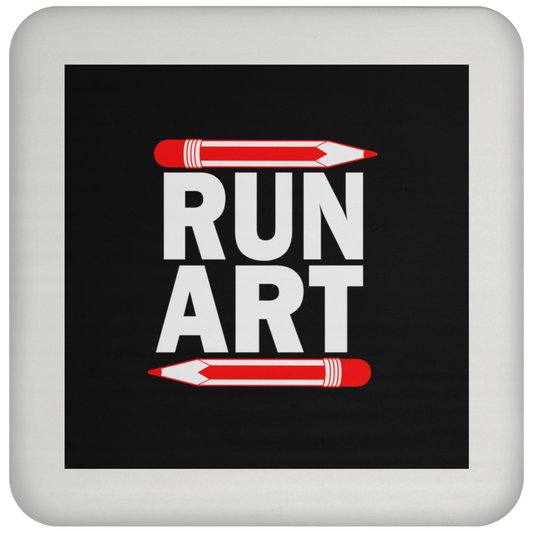 ArtichokeUSA Custom Design #1. RUN ART. Coaster