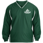 Embroidered Tipped V-Neck Windshirt