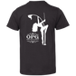 OPG Custom Design #10. Lady on Front / Flag Pole Dancer On Back. Youth Jersey T-Shirt