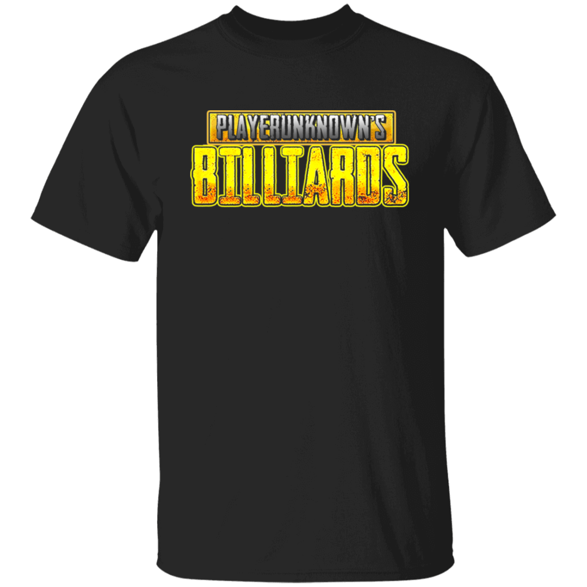 The GHOATS Custom Design. #27 PlayerUnknown's Billiards. PUBG Parody. Basic Cotton T-Shirt