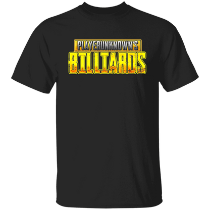 The GHOATS Custom Design. #27 PlayerUnknown's Billiards. PUBG Parody. Basic Cotton T-Shirt