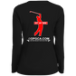 OPG Custom Design #16. Get My Nine.  Male Version. Ladies' Moisture-Wicking Long Sleeve V-Neck Tee